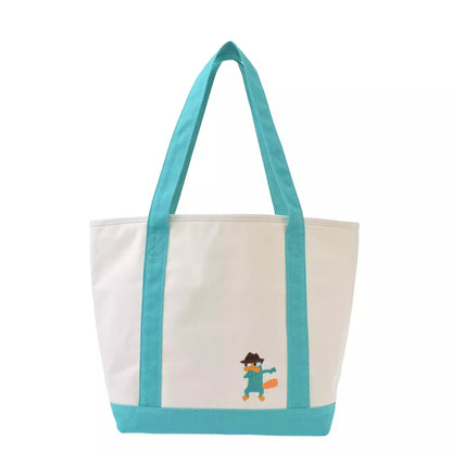 AUG 18 PREORDER - Japan Disney Store - Phineas & Ferb - Embroidered Tote Bag