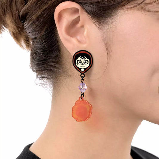 AUG 21 PREORDER - Japan Disney Store - Coco - Miguel & Hector - Swing Asymmetrical Earrings