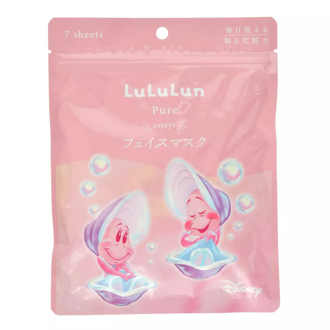 JUNE 23 PREORDER - Japan Disney Store - Baby Oyster 2026 - LuLuLun - Young Oyster Face Mask Pure Everys (7 sheets)