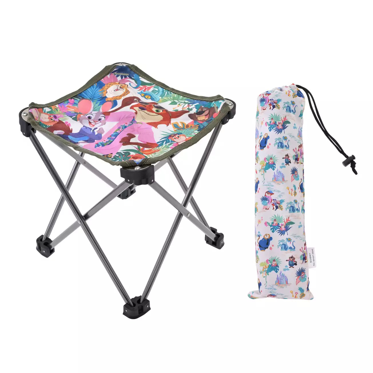 AUG 3 PREORDER - Japan Disney Store - Tropical Zootopia - Folding Chair with Pouch