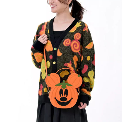 SEPT 1 PREORDER - Japan Disney Store - Halloween 2026 - Mickey Mouse - Pumpkin 2-Way Shoulder Bag