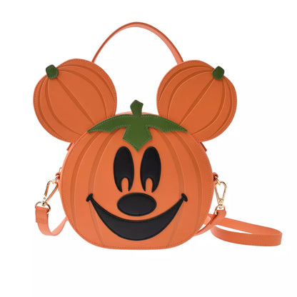 SEPT 1 PREORDER - Japan Disney Store - Halloween 2026 - Mickey Mouse - Pumpkin 2-Way Shoulder Bag