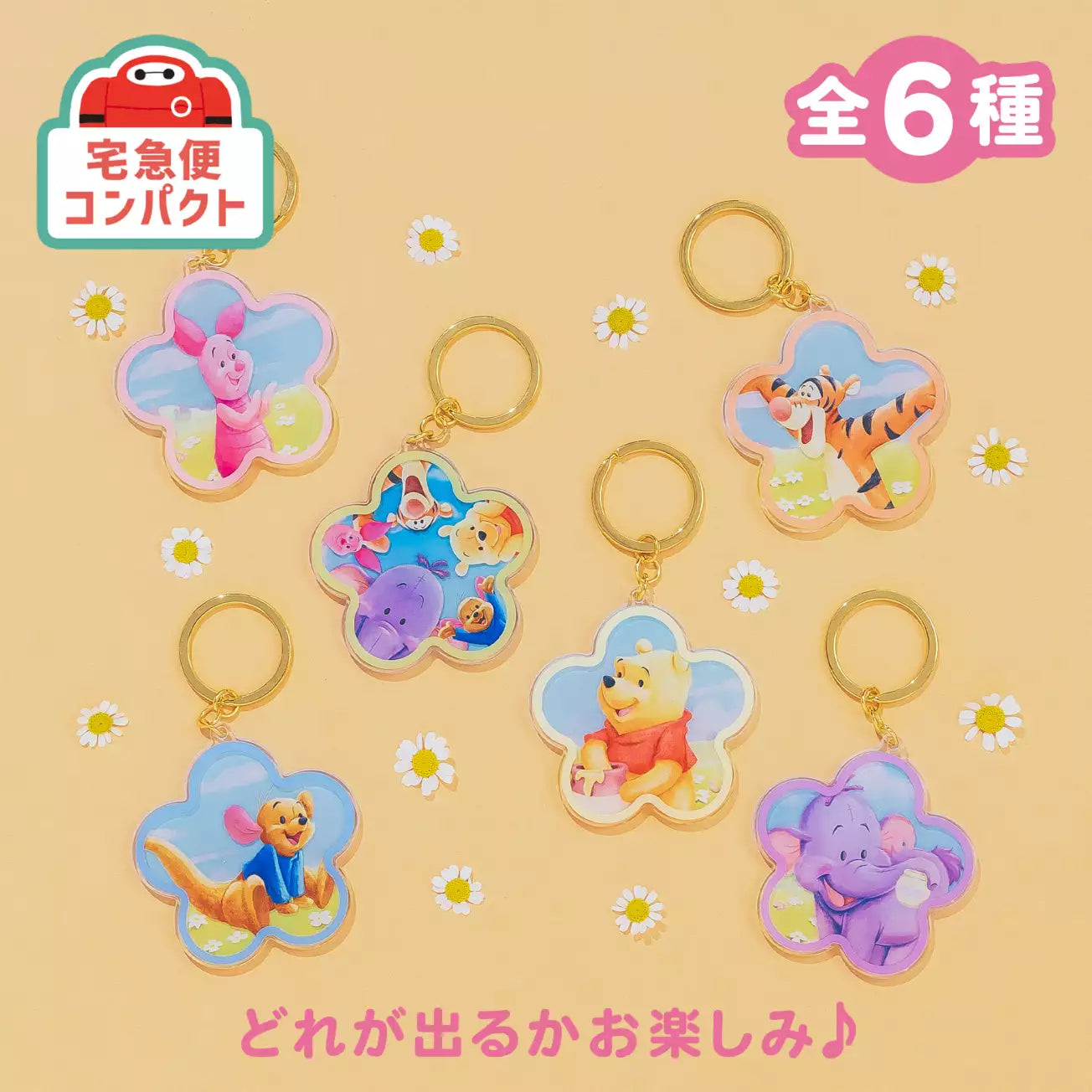 JULY 28 PREORDER - Japan Disney Store - Winnie the Pooh - Roo & Lumpy - Pooh & Friends Keychain Blind Box