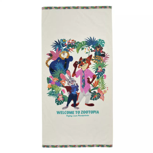 AUG 3 PREORDER - Japan Disney Store - Tropical Zootopia - Bath Towel