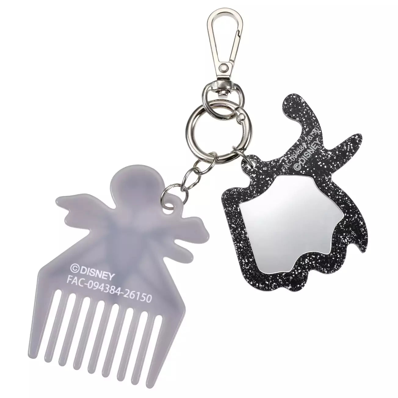 SEPT 7 PREORDER - Japan Disney Store - The Nightmare Before Christmas - Jack Skellington & Zero - Hand Mirror &  Comb Keychain