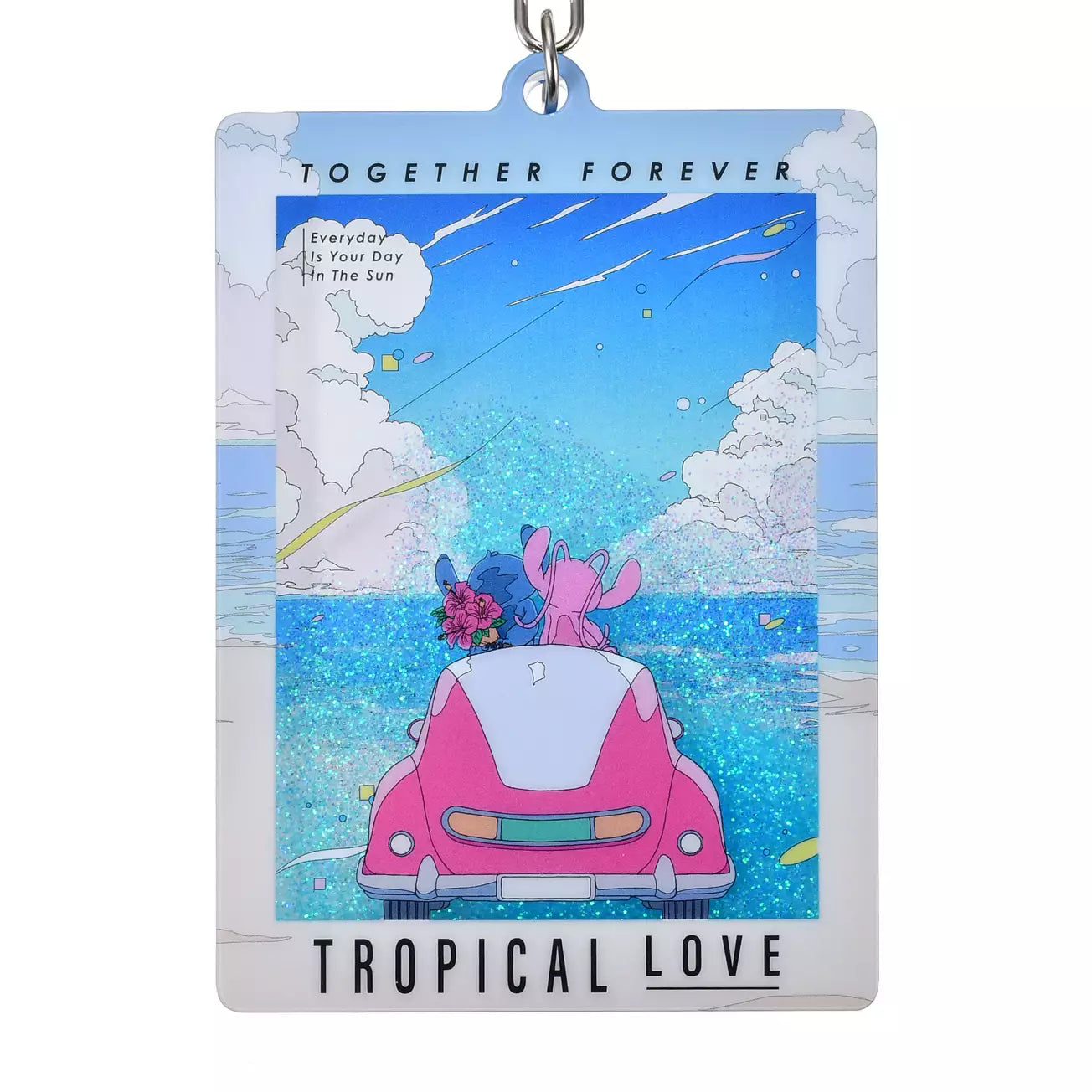 JULY 14 PREORDER - Japan Disney Store - Stitch & Angel Collection - Glitter Water Keychain