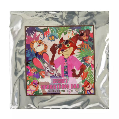 AUG 3 PREORDER - Japan Disney Store - Tropical Zootopia - Drawstring Bag - Blind Bag