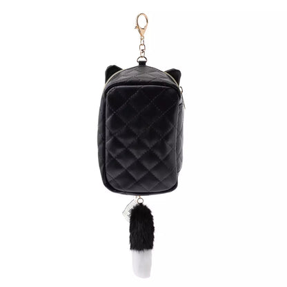 SEPT 1 PREORDER - Japan Disney Store - Halloween 2026 - Minnie & Figaro - Pouch Keychain with Clear Window & Charm