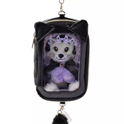 SEPT 1 PREORDER - Japan Disney Store - Halloween 2026 - Minnie & Figaro - Pouch Keychain with Clear Window & Charm