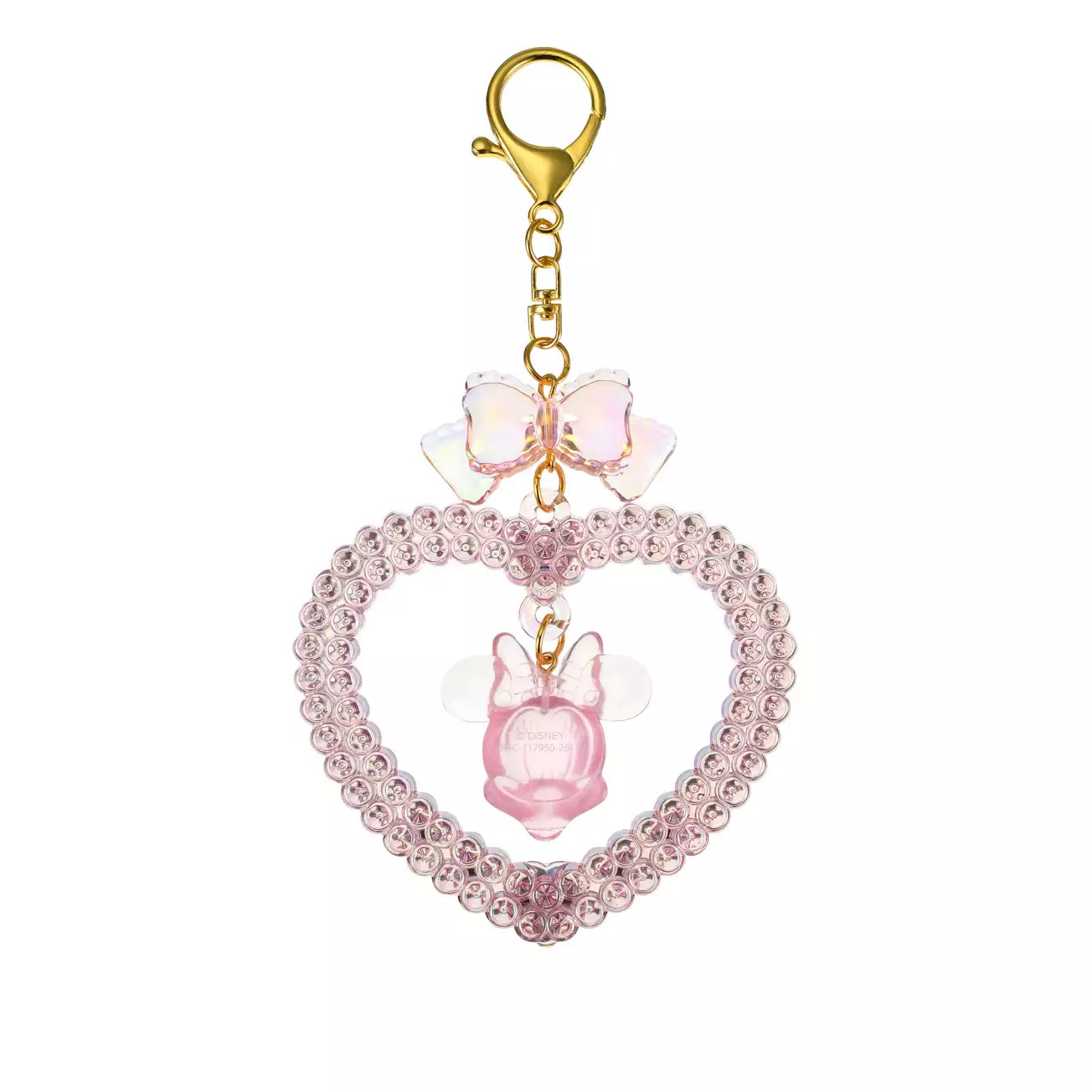 Japan Disney Store - Minnie Mouse Keychain - Heart Design