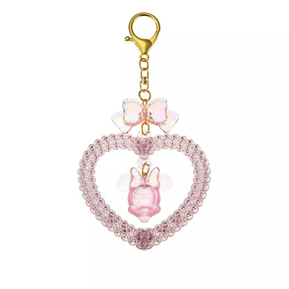 Japan Disney Store - Minnie Mouse Keychain - Heart Design