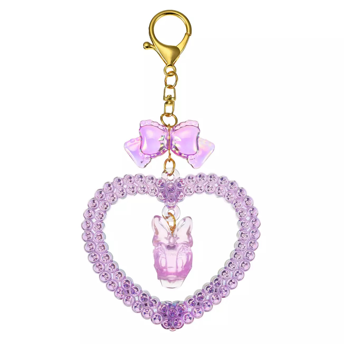 Japan Disney Store - Daisy Duck Keychain - Heart Design