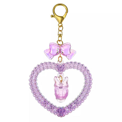 Japan Disney Store - Daisy Duck Keychain - Heart Design