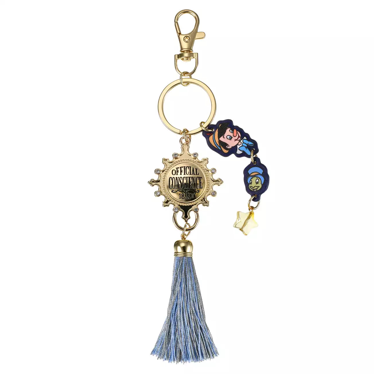 Japan Disney Store - Pinocchio & Jiminy Cricket - Tassel Keychain