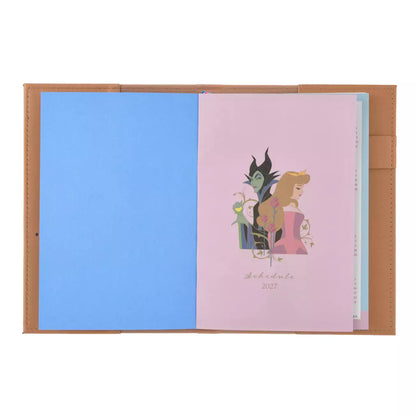 AUG 4 PREORDER - Japan Disney Store - Sleeping Beauty Calendar & Organizer 2027 - Embossed Storybook Design