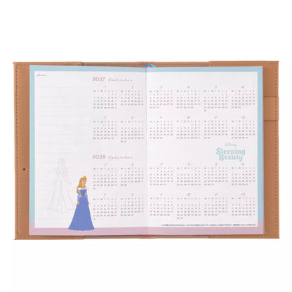 AUG 4 PREORDER - Japan Disney Store - Sleeping Beauty Calendar & Organizer 2027 - Embossed Storybook Design