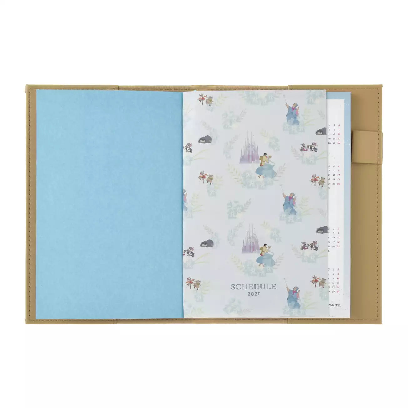AUG 4 PREORDER - Japan Disney Store - Cinderella Calendar & Organizer 2027 - Embossed Storybook Design