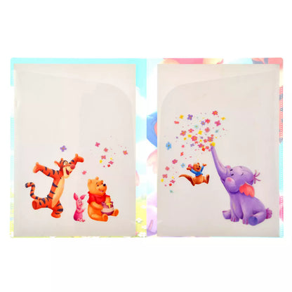 JULY 28 PREORDER - Japan Disney Store - Winnie the Pooh - Roo & Lumpy - Pooh & Friends Clear File