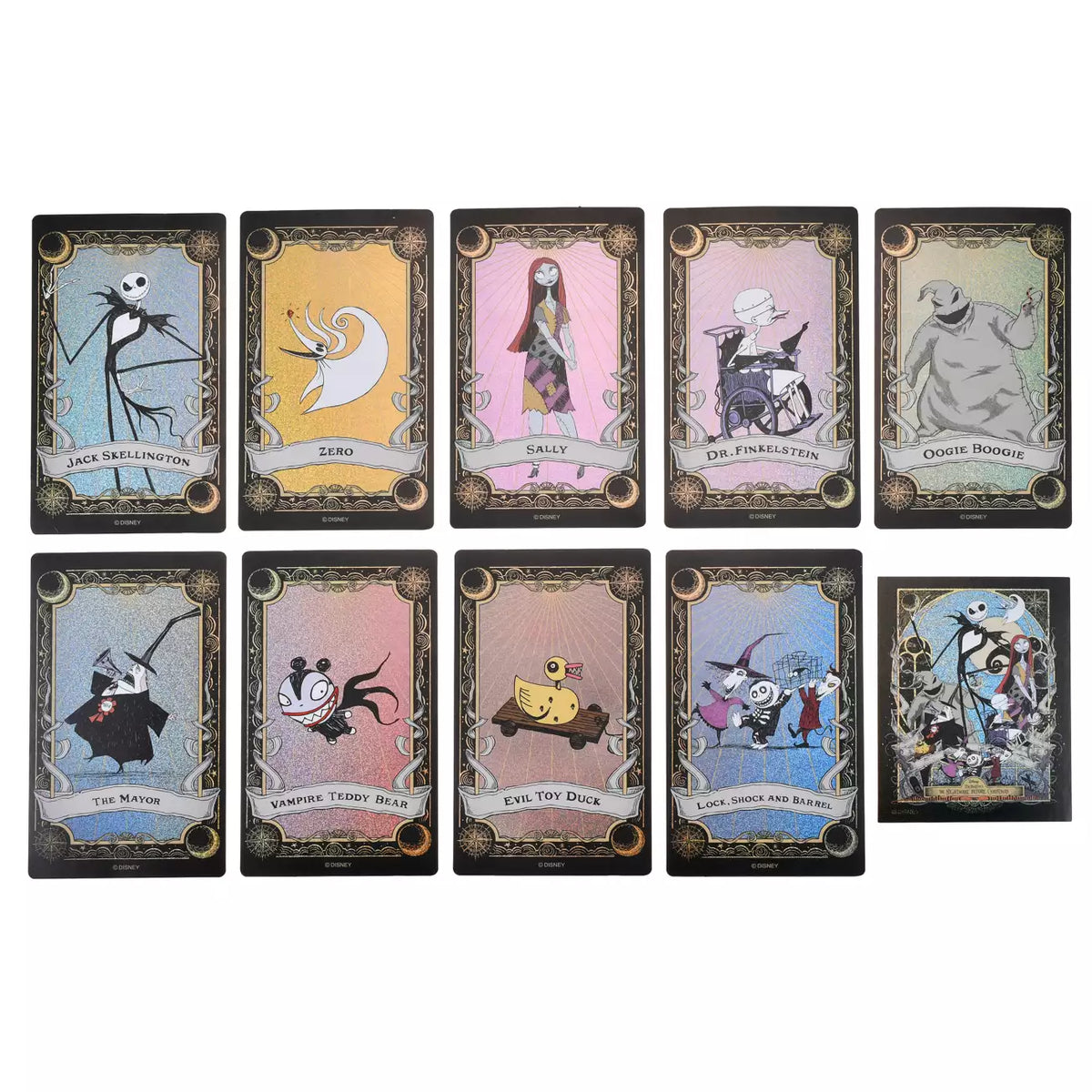SEPT 7 PREORDER - Japan Disney Store - The Nightmare Before Christmas - Stickers in Hologram Box