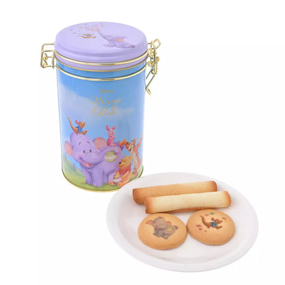 JULY 28 PREORDER - Japan Disney Store - Winnie the Pooh - Roo & Lumpy - Pooh & Friends Cookies in a Canister Tin