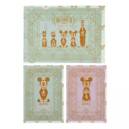 JULY 7 PREORDER - Tokyo Disney Resort Store Exclusive - Mickey & Friends Clear File Set - 'Celebrating the 1st Anniversary Renewal Opening' Collection