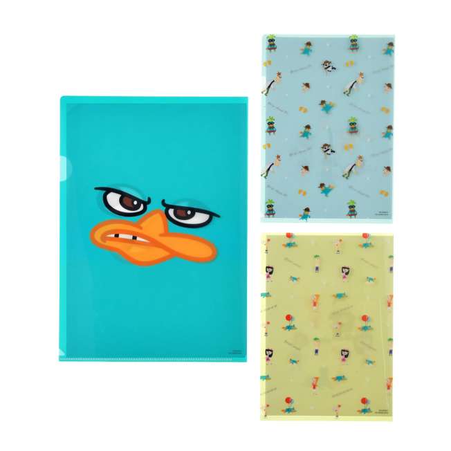 Japan Disney Store - Phineas & Ferb - Clear File Set