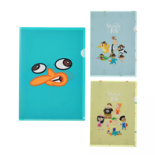 AUG 18 PREORDER - Japan Disney Store - Phineas & Ferb - Clear File Set