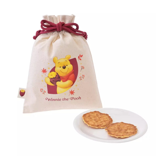 AUG 25 PREORDER - Japan Disney Store - Winnie the Pooh - Sweet Potato Waffle Cookies in a Drawstring Bag