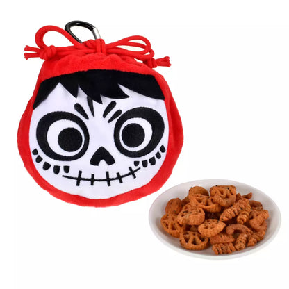 AUG 21 PREORDER - Japan Disney Store - Coco -Miguel Snack Pasta in a Drawstring Pouch - Glow-in-the-Dark with Carabiner