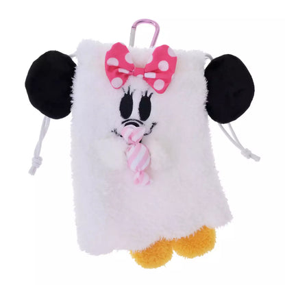 SEPT 1 PREORDER - Japan Disney Store - Halloween 2026 - Minnie Mouse - Karinto Snack - Glow-in-the-Dark Ghost Pouch with Carabiner
