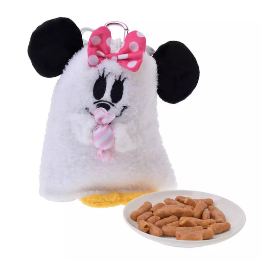 SEPT 1 PREORDER - Japan Disney Store - Halloween 2026 - Minnie Mouse - Karinto Snack - Glow-in-the-Dark Ghost Pouch with Carabiner