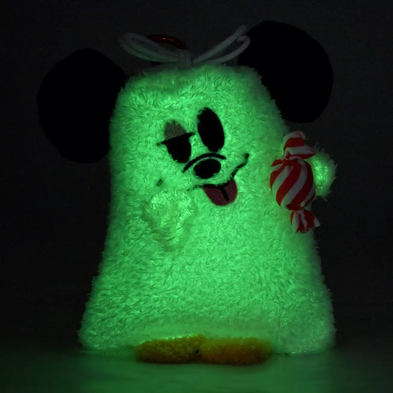 SEPT 1 PREORDER - Japan Disney Store - Halloween 2026 - Mickey Mouse - Karinto Snack - Glow-in-the-Dark Ghost Pouch with Carabiner