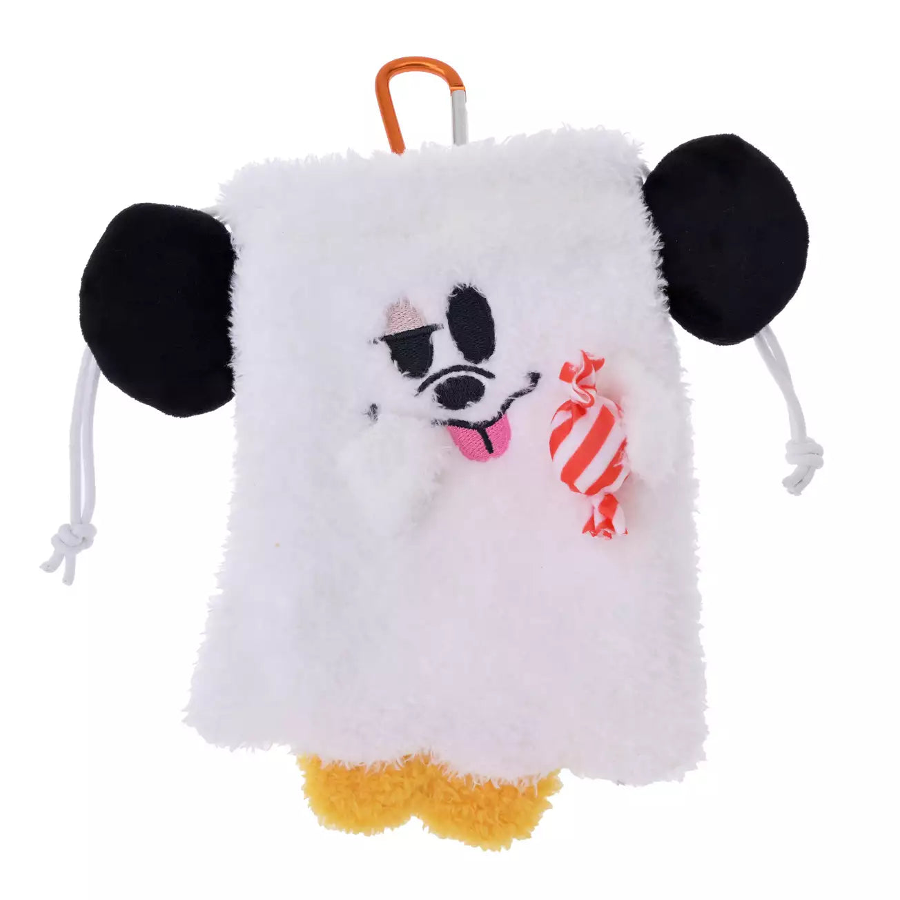 SEPT 1 PREORDER - Japan Disney Store - Halloween 2026 - Mickey Mouse - Karinto Snack - Glow-in-the-Dark Ghost Pouch with Carabiner