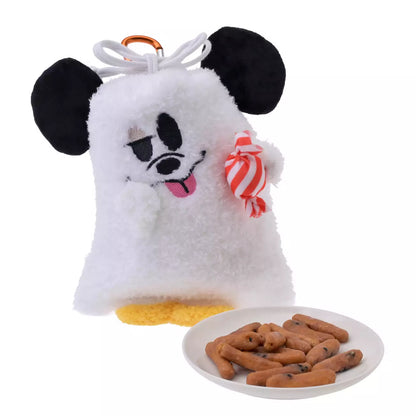 SEPT 1 PREORDER - Japan Disney Store - Halloween 2026 - Mickey Mouse - Karinto Snack - Glow-in-the-Dark Ghost Pouch with Carabiner
