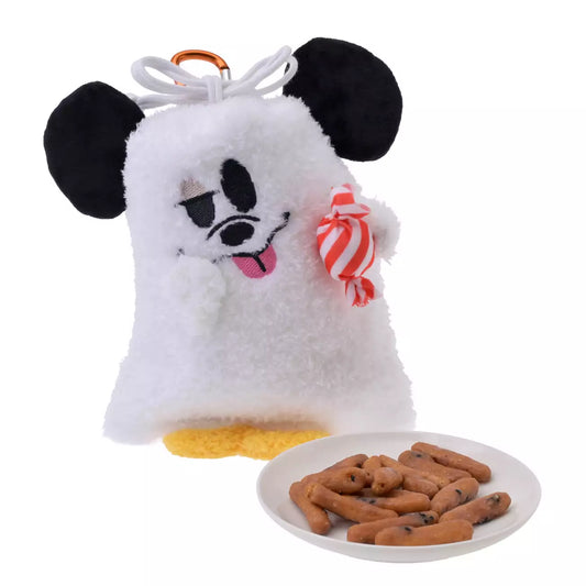 SEPT 1 PREORDER - Japan Disney Store - Halloween 2026 - Mickey Mouse - Karinto Snack - Glow-in-the-Dark Ghost Pouch with Carabiner