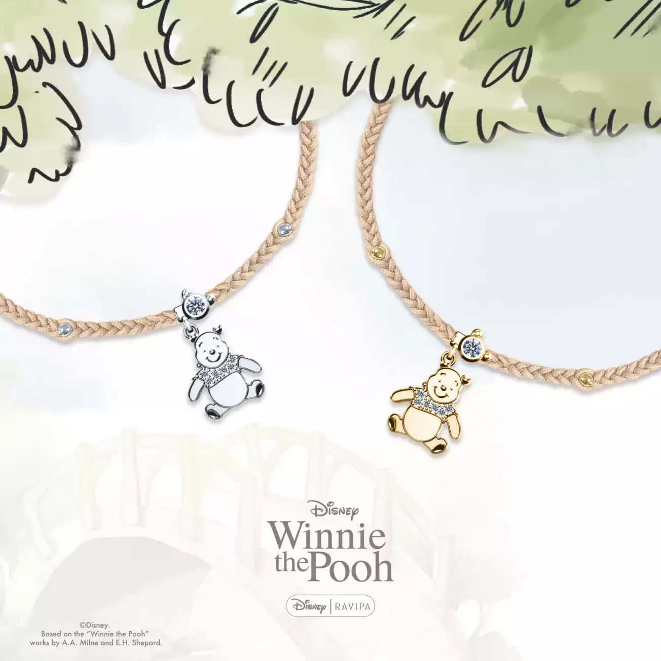 JULY 28 PREORDER - Japan Disney Store - Pooh Hunny Day 2026 - RAVIPA Winnie the Pooh Bracelet