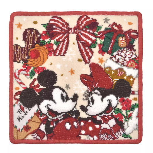 NOV 2 PREORDER - Japan Disney Store - Christmas 2026 - Mickey & Minnie Chenille Mini Towel