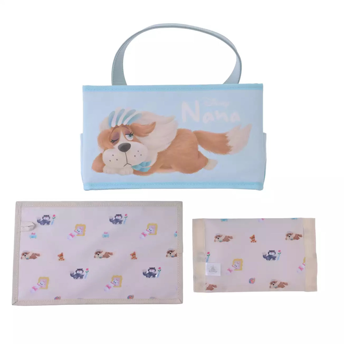 OCT 6 PREORDER - Japan Disney Store - Disney Fluffy Animal - Peter Pan - Nana & Michael Teddy Bear - Basket