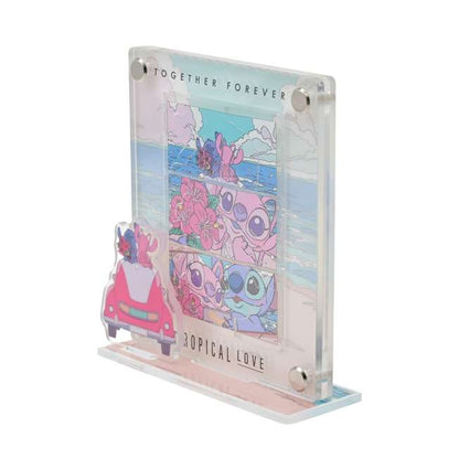 JULY 14 PREORDER - Japan Disney Store - Stitch & Angel Collection - Acrylic Stand Frame Puzzle