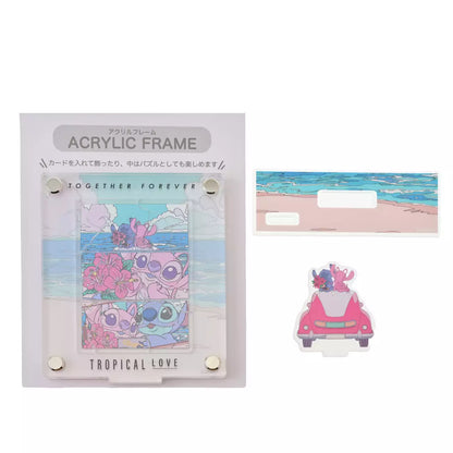 JULY 14 PREORDER - Japan Disney Store - Stitch & Angel Collection - Acrylic Stand Frame Puzzle