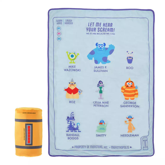 OCT 20 PREORDER - Japan Disney Store - Monsters Inc 25th - Blanket with Case