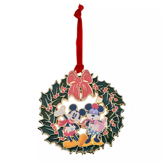 NOV 2 PREORDER - Japan Disney Store - Christmas 2026 - Mickey & Minnie Flat Ornament