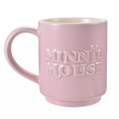 Japan Disney Store - Minnie Mouse - Stackable Mug - Embossed Face & Logo