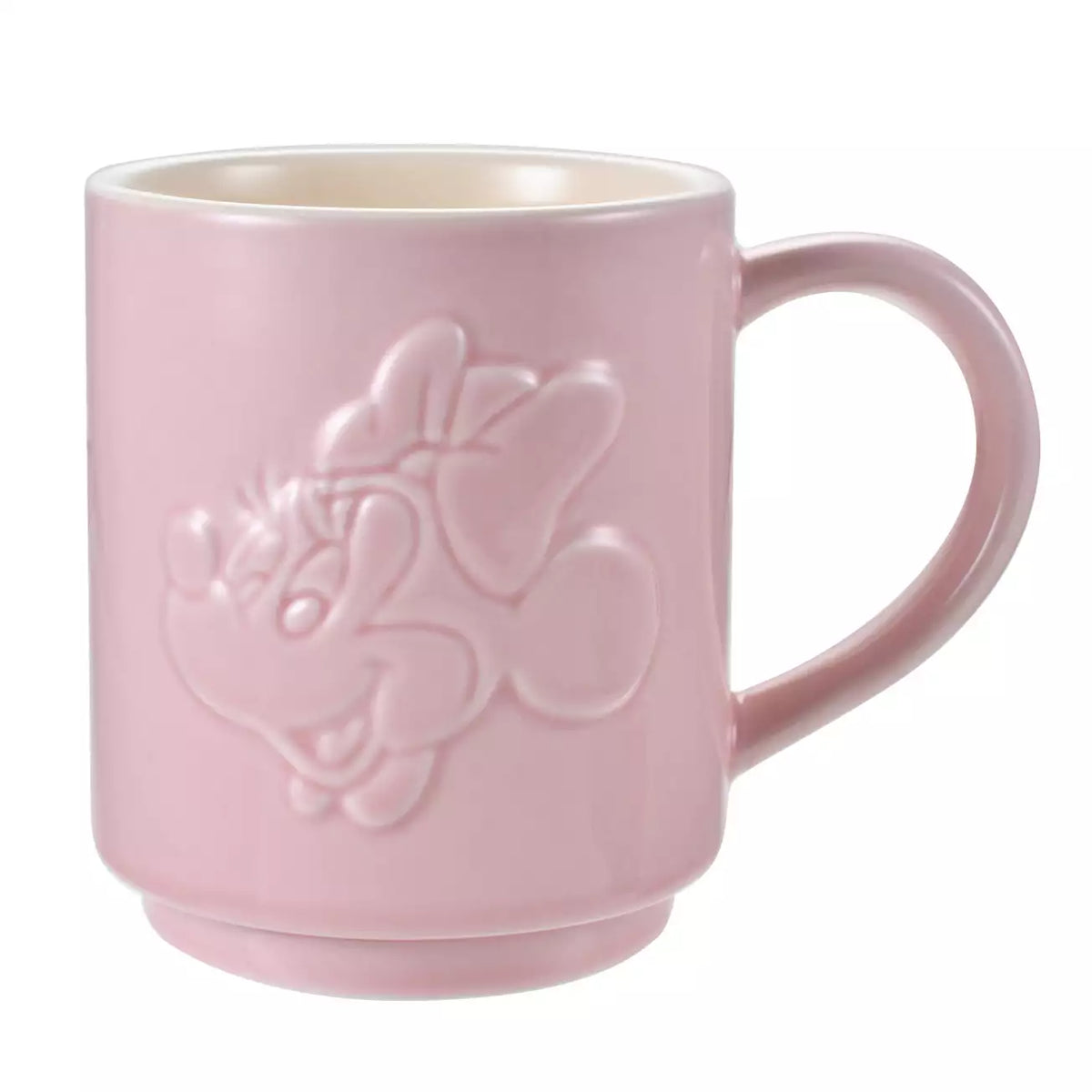 Japan Disney Store - Minnie Mouse - Stackable Mug - Embossed Face & Logo