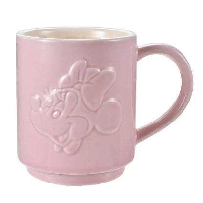 Japan Disney Store - Minnie Mouse - Stackable Mug - Embossed Face & Logo