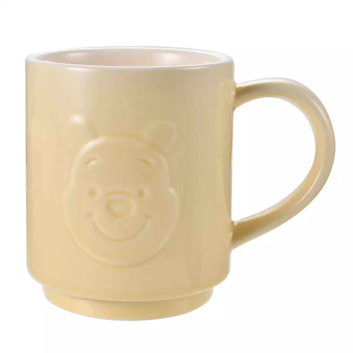 Japan Disney Store - Winnie the Pooh - Stackable Mug - Embossed Face & Logo