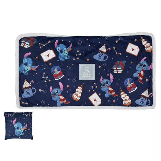 NOV 2 PREORDER - Japan Disney Store - Christmas 2026 - Stitch & Scrump 4-Way Blanket
