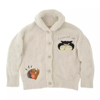 OCT 6 PREORDER - Japan Disney Store - Disney Fluffy Animal - Cinderella - Lucifer & Jack Long-Sleeve Knit Cardigan