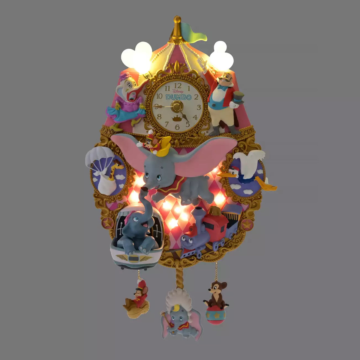 OCT 5 PREORDER - Japan Disney Store - Dumbo 85th Anniversary - Dumbo  Light-Up Clock