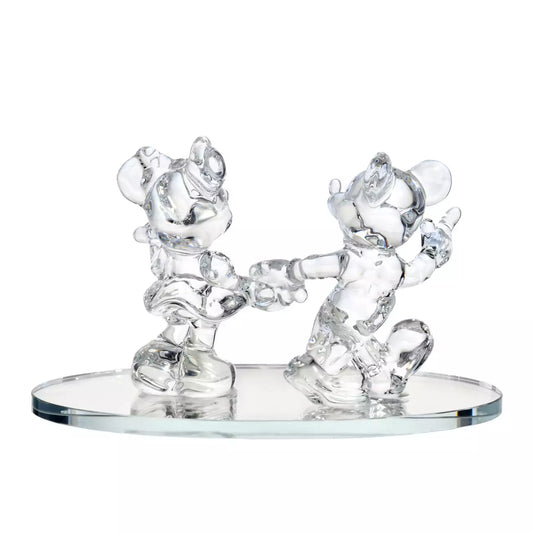 JUNE 30 PREORDER - Japan Disney Store - 【Arribas Brothers】Mickey & Minnie Walking Figurine - Clear